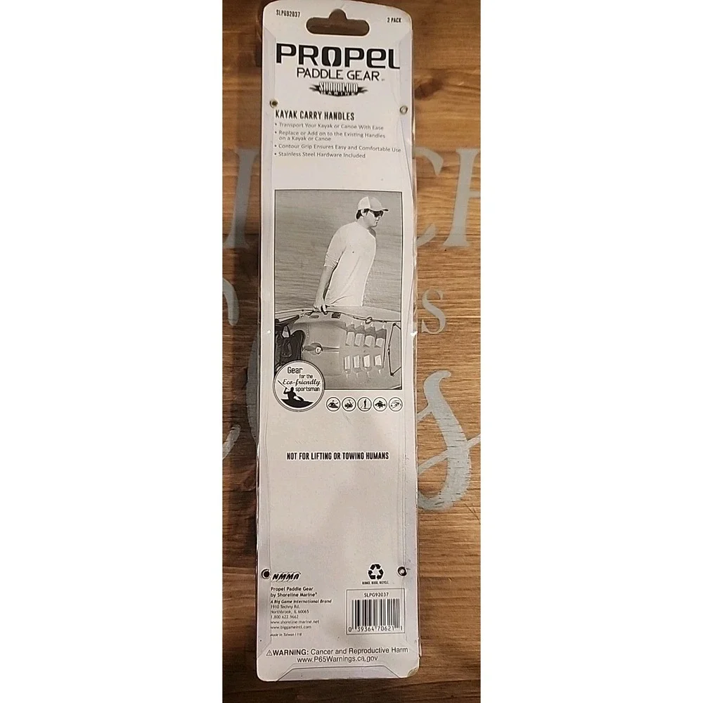 NEW Shoreline Marine‎ Propel Kayak Carry Handles & Hardware Black 2 Pack